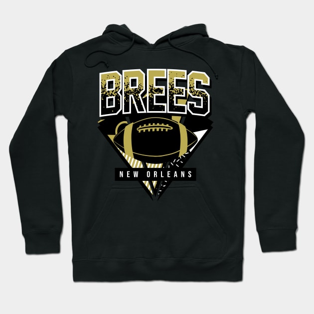 Brees Throwback New Orleans Football Hoodie by funandgames